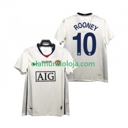Camisola Manchester United ROONEY 10 Champions League 2009 Retro Homem Equipamento Segundo 2008 Manga Curta